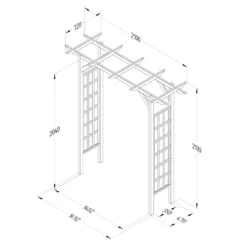 Forest Garden Classic Flat Top Arch -The Garden Hub Sales FGCLAFTAHD1
