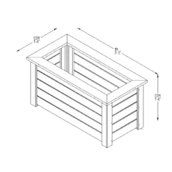 Forest Garden Cambridge Planter -The Garden Hub Sales FGCPK6