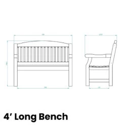 Forest Garden Harvington Bench 15 Forest Garden Harvington Bench -The Garden Hub Sales FGHARBE7