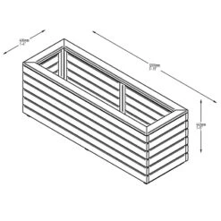 Long Linear Planter -The Garden Hub Sales FGLOLIPL4