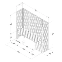 Forest Garden Modular Seating V2 17 Forest Garden Modular Seating V2 -The Garden Hub Sales FGMODSEAT2HD9