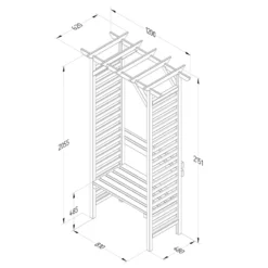 Forest Garden Palma Arbour -The Garden Hub Sales FGPALMAAHD1