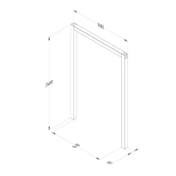 Forest Garden Sleeper Arch Set Of 3 -The Garden Hub Sales FGSLEEPARCHSETHD3