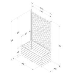 Forest Garden Trellis Planter -The Garden Hub Sales FGTPLAHD1