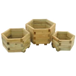 York Hexagonal Planter Set -The Garden Hub Sales FGYOPS2