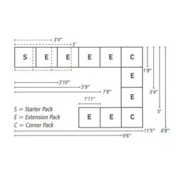 Standard Modular Staging 7 Standard Modular Staging -The Garden Hub Sales MODULAR LAYOUT