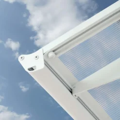 Palram Canopia Bordeaux Door Canopy White Mist -The Garden Hub Sales PABDM4