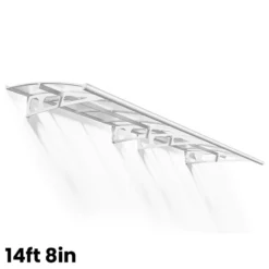 Palram Canopia Bordeaux Door Canopy White Mist -The Garden Hub Sales PABDM6