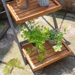 Alderley Hardwood Plant Ladder 19 Alderley Hardwood Plant Ladder -The Garden Hub Sales ROALDPLANT8