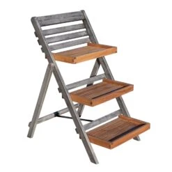 Alderley Hardwood Plant Ladder 18 Alderley Hardwood Plant Ladder -The Garden Hub Sales ROALDPLANT9