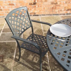 Rowlinson Vienna Aluminium Four Seating Dining Set -The Garden Hub Sales ROVIENSET43