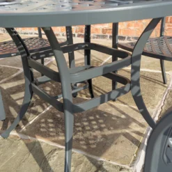 Rowlinson Vienna Aluminium Four Seating Dining Set -The Garden Hub Sales ROVIENSET47