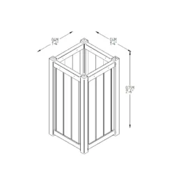 Forest Garden Slender Planter -The Garden Hub Sales SLPLAN10