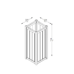 Forest Garden Slender Planter -The Garden Hub Sales SLPLAN6