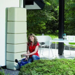 Slim Rainwater Wall Tank 300 Litres 17 Slim Rainwater Wall Tank 300 Litres -The Garden Hub Sales image 105124